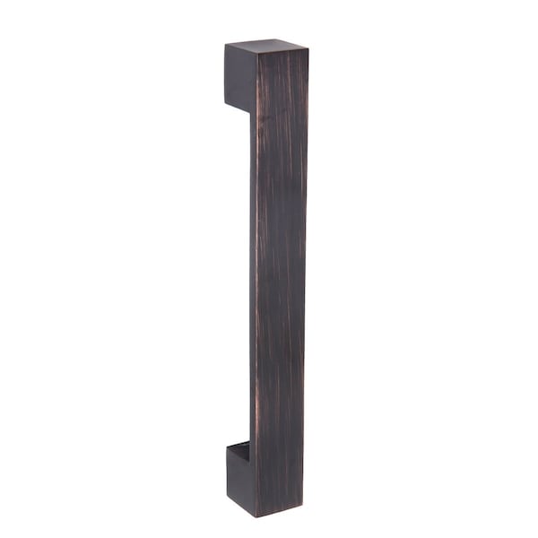 Short Modern Cabinet Handle, 7.68 Length (6.3 Hole Center), Oil Rubbed Bronze, 10PK